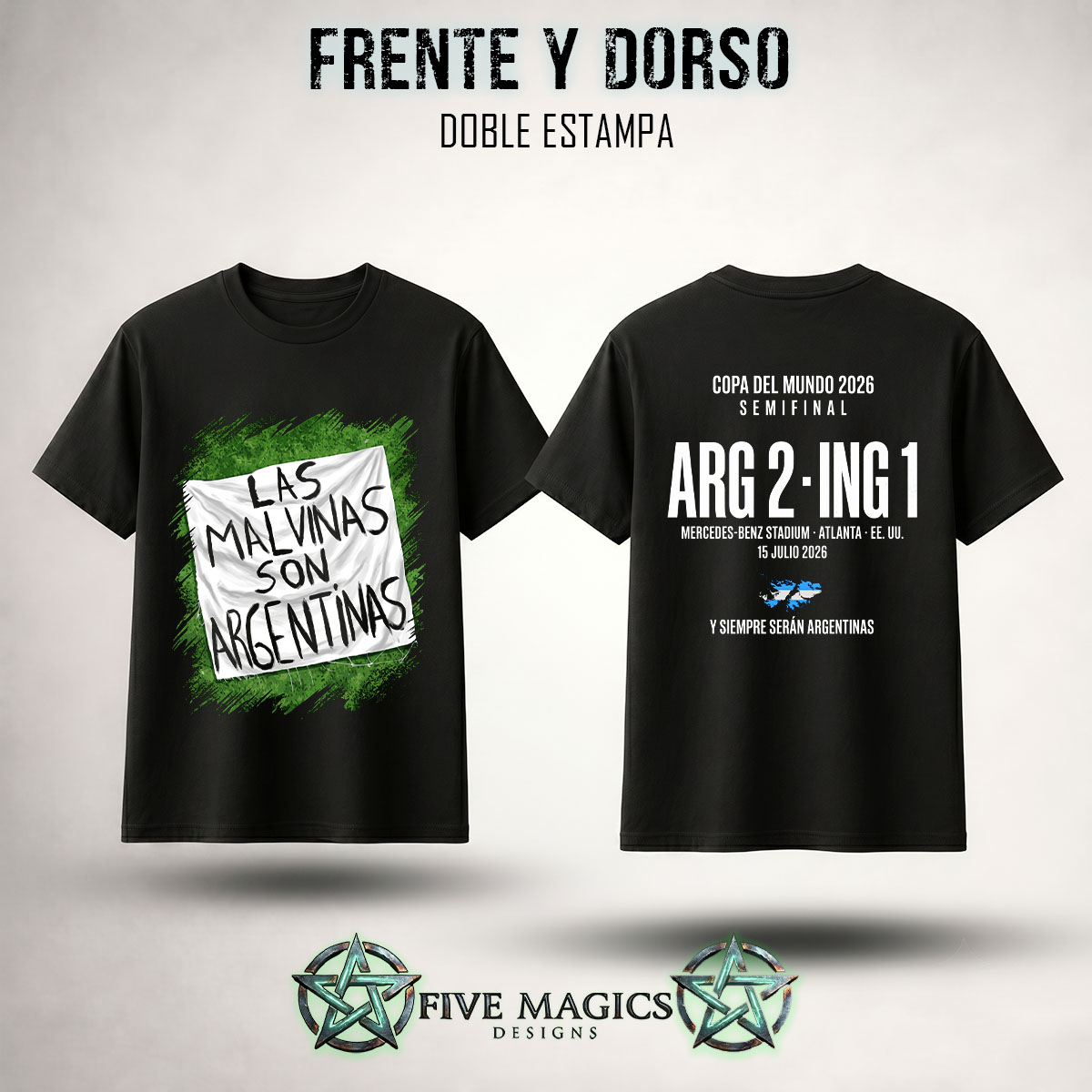 Diseño Argentina disponible en Five Magics Designs