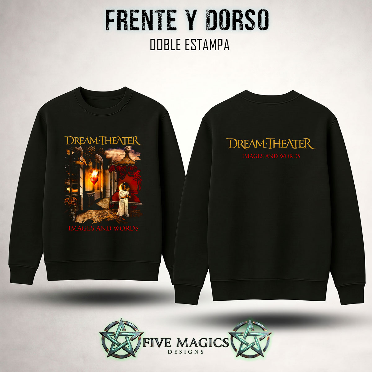 Buzo cuello redondo Dream Theater Images and Words