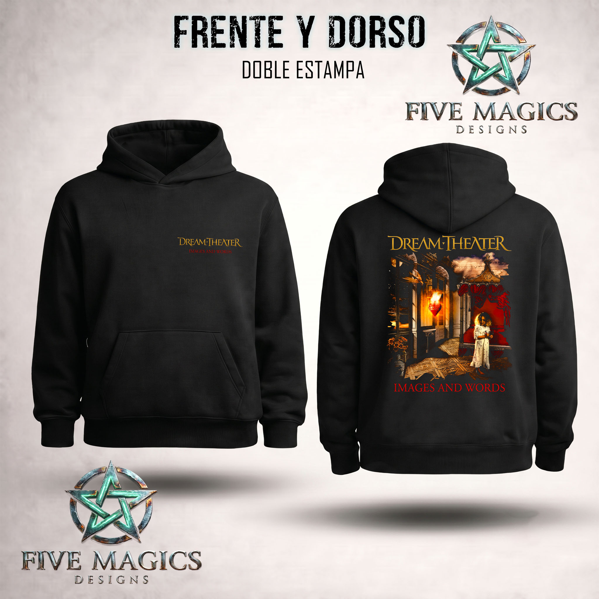 Diseño Dream Theater disponible en Five Magics Designs