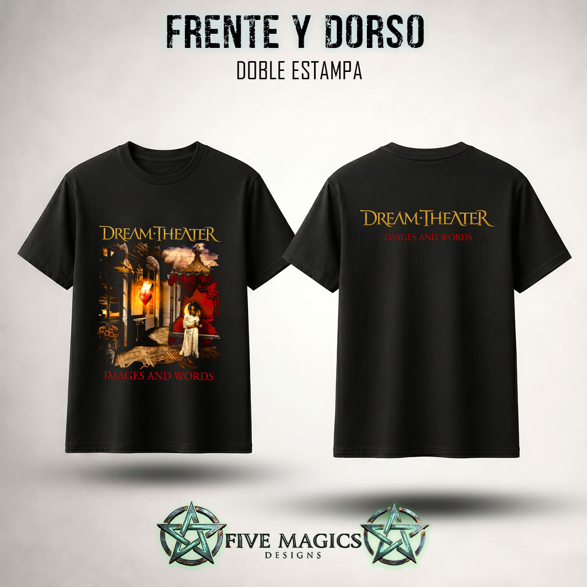 Remera Dream Theater Images and Words