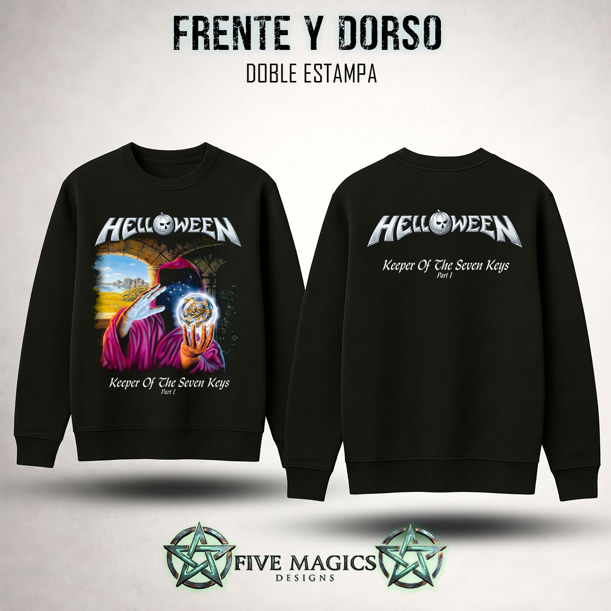 Buzo cuello redondo Helloween Keeper of the Seven Keys Part I
