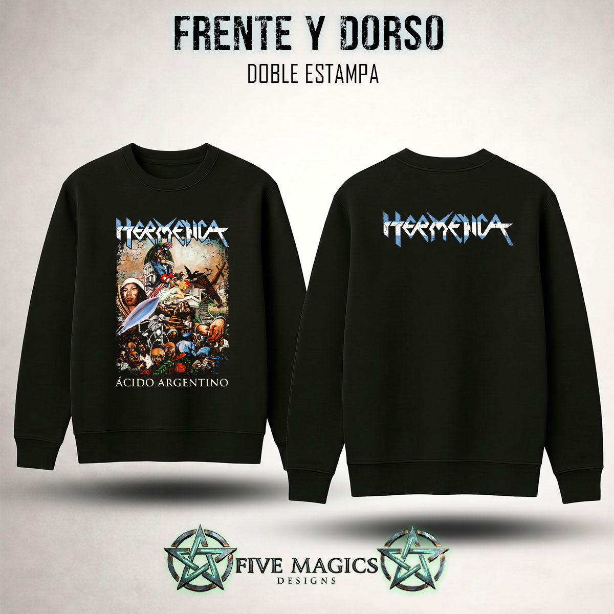 Buzo cuello redondo Hermética Ácido Argentino