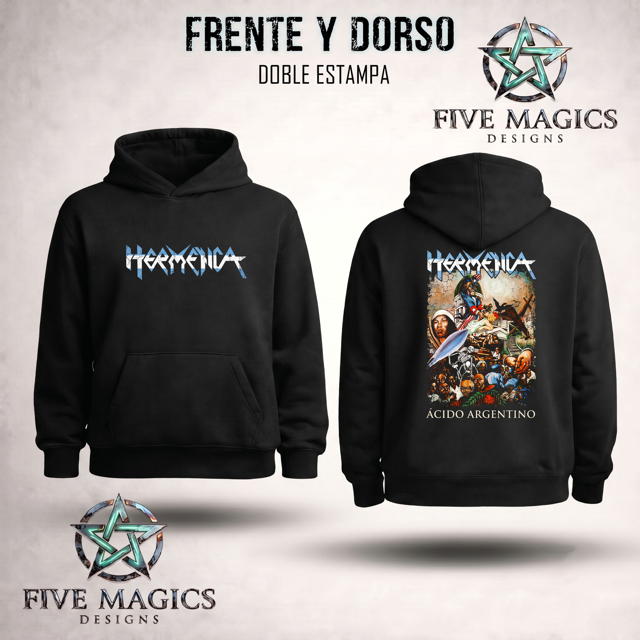 Hoodie Hermética Ácido Argentino