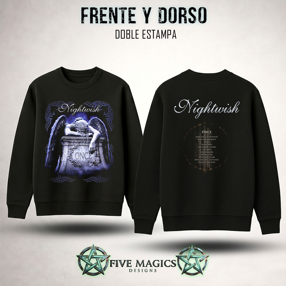 Buzo cuello redondo Nightwish Once
