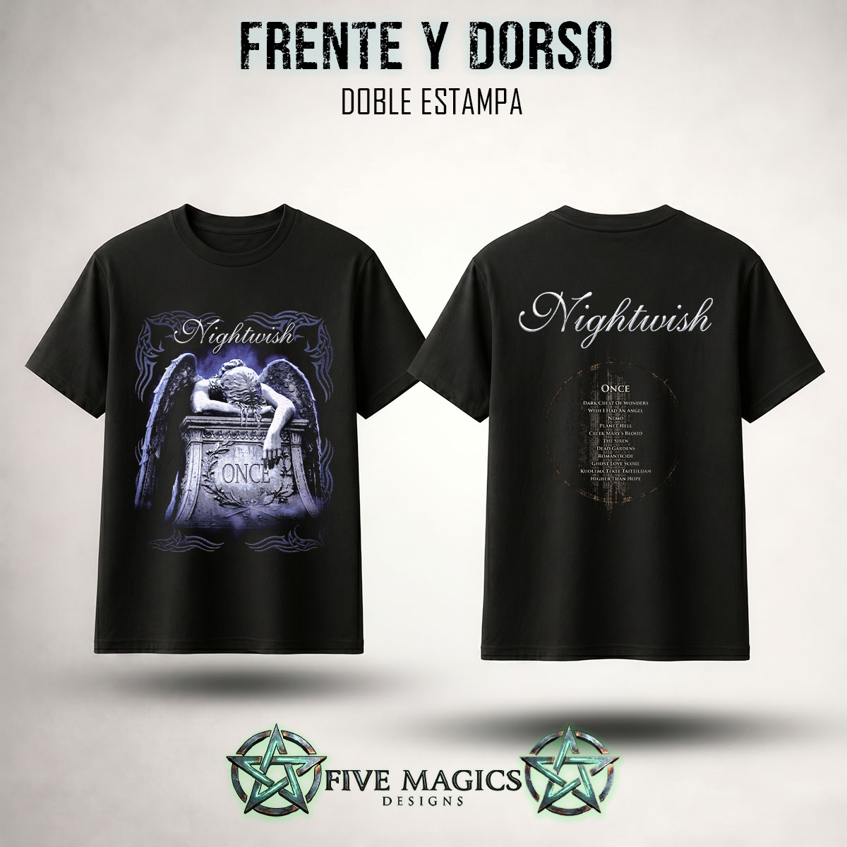 Diseño Nightwish disponible en Five Magics Designs