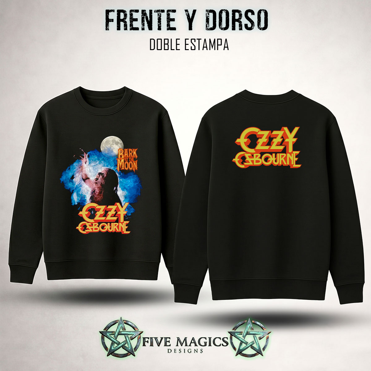 Buzo cuello redondo Ozzy Osbourne Bark at the Moon
