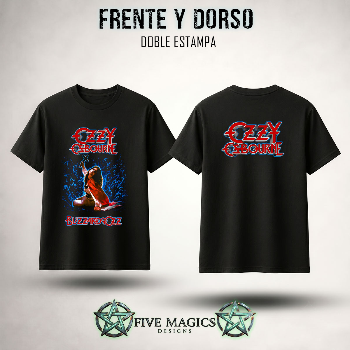 Remera Ozzy Osbourne Blizzard of Ozz