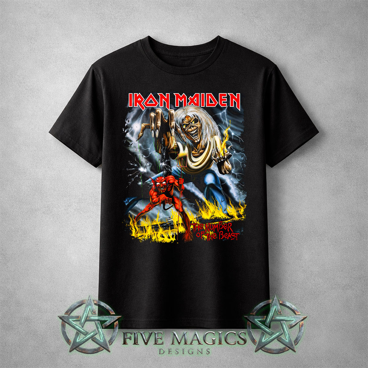 Remera Iron Maiden The Number of the Beast