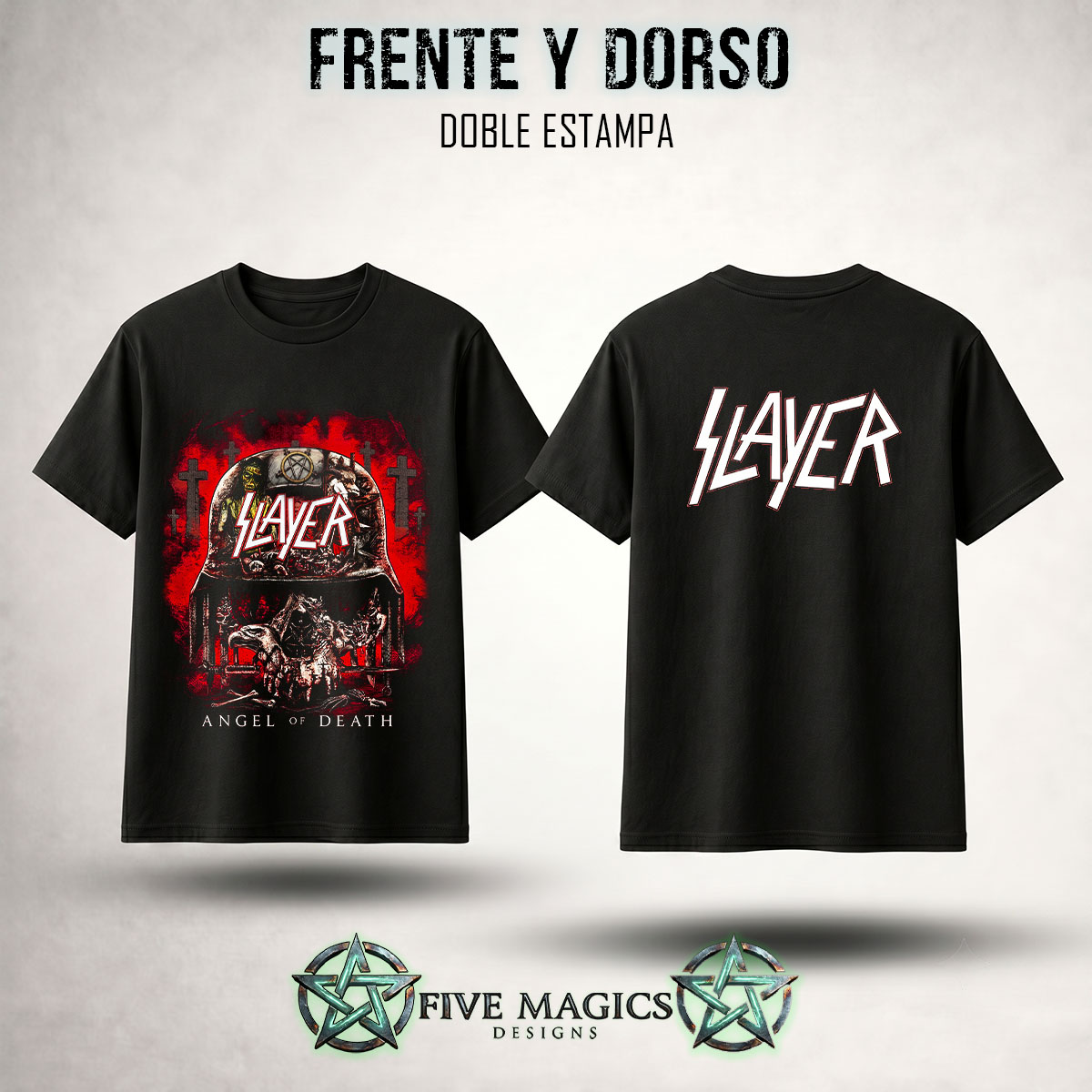 Diseño Slayer disponible en Five Magics Designs